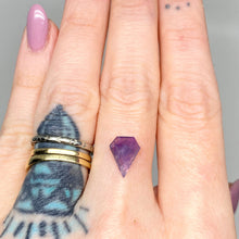 Load image into Gallery viewer, Create your own ring: 2.62ct pink/violet shield rosecut sapphire