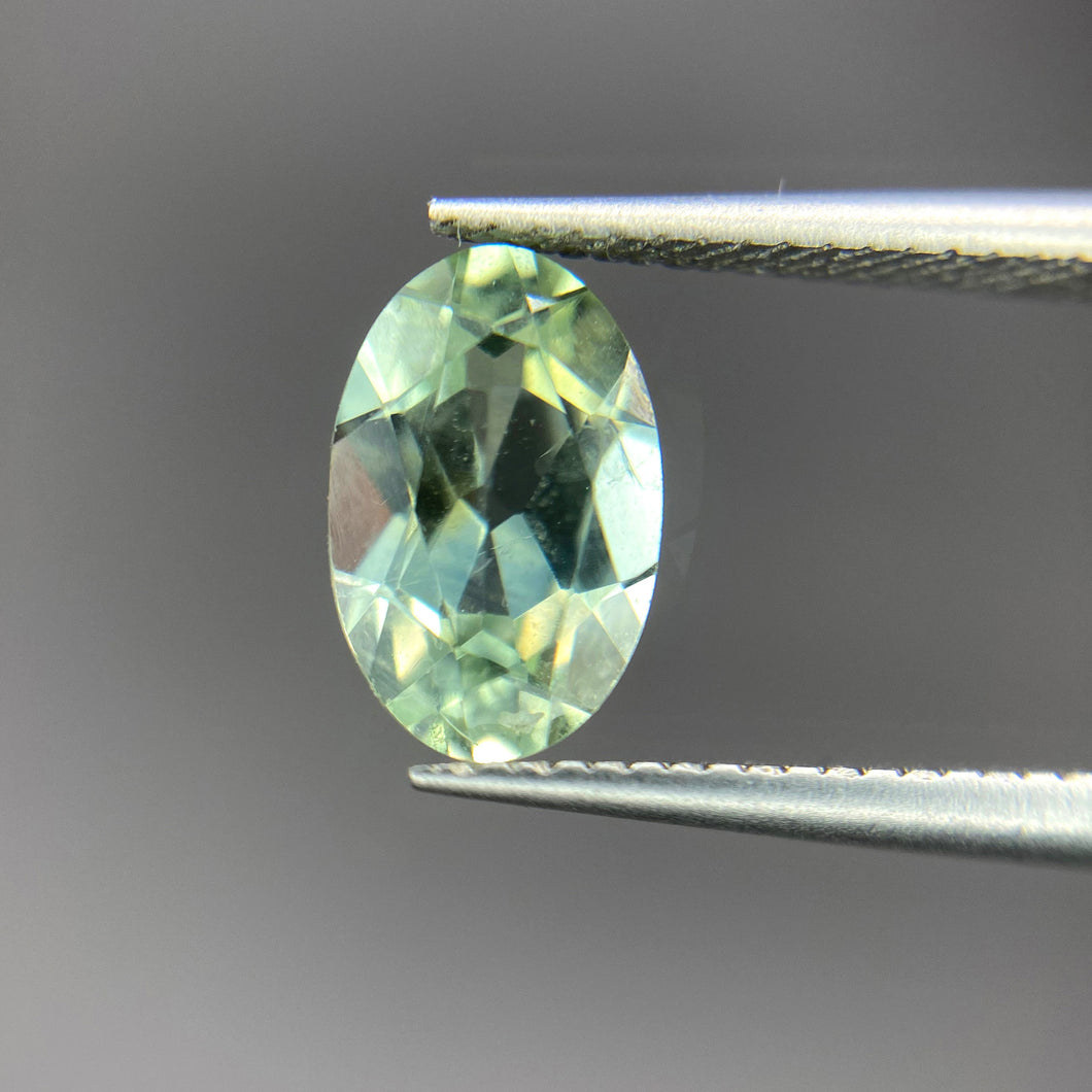 Create your own ring: 1.17ct green Montana oval sapphire