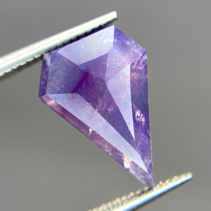 Create your own ring: 2.62ct pink/violet shield rosecut sapphire