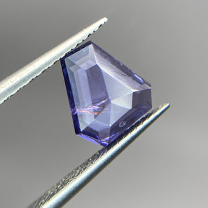 Create your own ring: 1.74ct shield rosecut violet/blue Umba sapphire