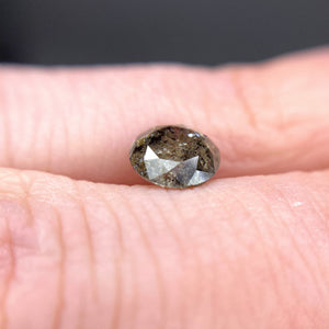 Create your own ring: 1.55ct salt & pepper round brilliant diamond