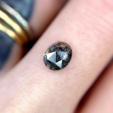 Load image into Gallery viewer, Create your own ring: 1.08ct salt &amp; pepper oval rosecut diamond