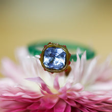 Load image into Gallery viewer, Inflorescence ring: lavender Montana sapphire in 14K rose gold