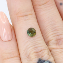 Load image into Gallery viewer, Create your own ring: 0.87ct rosecut green round sapphire