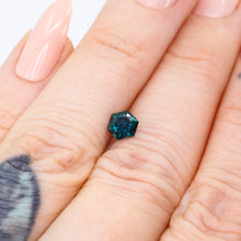 Load image into Gallery viewer, Create your own ring: 0.81ct hexagon teal sapphire