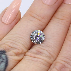 Create your own ring: 1.95ct light grey moissanite