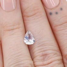 Load image into Gallery viewer, Create your own ring: 1.46ct opalescent white/lavender pear sapphire