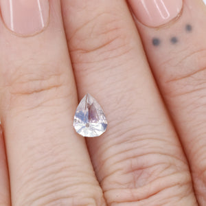 Create your own ring: 1.46ct opalescent white/lavender pear sapphire
