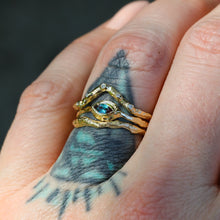 Load image into Gallery viewer, Galadrielle ring in 14k gold (with 12 gemstone options)