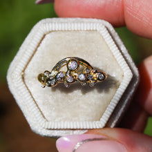 Load image into Gallery viewer, Rainbow &amp; Cloud ring: 14K gold (custom options)