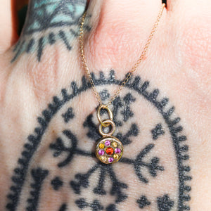 Aura pendant: One of a kind sapphire necklace