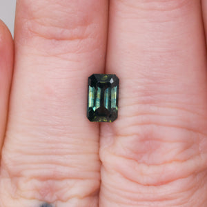 Create your own ring: 1.54ct teal emerald-cut Kenya sapphire