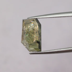 Create your own ring: 4.07ct geometric rosecut hazel sapphire