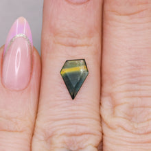 Load image into Gallery viewer, Create your own ring: 1.25ct geometric tablet-shield blue/yellow sapphire