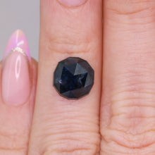 Load image into Gallery viewer, Create your own ring: 4.30ct round rosecut midnight-blue sapphire