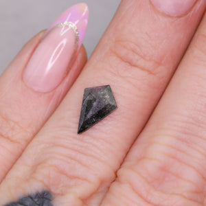 Create your own ring: 1.01ct kite rosecut salt & pepper diamond