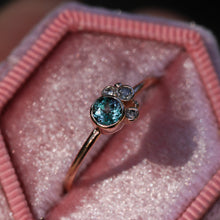 Load image into Gallery viewer, Flora ring: 14K gold with lab alexandrite (made to order)