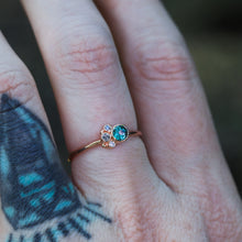 Load image into Gallery viewer, Flora ring: 14K gold with lab alexandrite (made to order)
