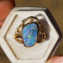 Load image into Gallery viewer, Selkie Crown: 14k gold and Australian opal ring