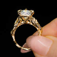 Load image into Gallery viewer, Fraser &quot;of the forest people&quot;: 14k aquamarine vine ring