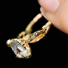 Load image into Gallery viewer, Fraser &quot;of the forest people&quot;: 14k aquamarine vine ring