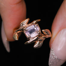 Load image into Gallery viewer, Wild Prairie Rose: 14k rose gold and pink sapphire ring