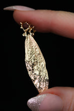 Load image into Gallery viewer, &quot;A wing to set me free&quot;: 14K cicada wing pendant