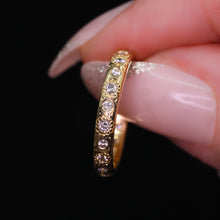 Load image into Gallery viewer, Northern Lights: diamond eternity ring (made to order)