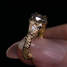 Load image into Gallery viewer, Atara: 14K yellow gold &amp; lavender Umba sapphire ring