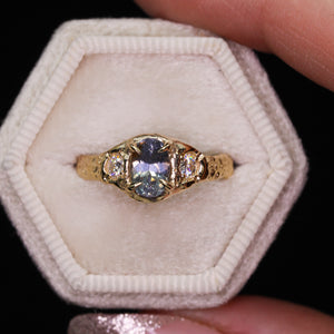 Atara: 14K yellow gold & lavender Umba sapphire ring