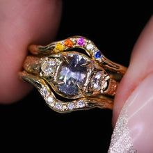 Load image into Gallery viewer, Atara: 14K yellow gold &amp; lavender Umba sapphire ring