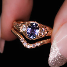 Load image into Gallery viewer, Atara: 14K rose gold &amp; violet Madagascar sapphire ring