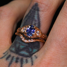 Load image into Gallery viewer, Atara: 14K rose gold &amp; violet Madagascar sapphire ring