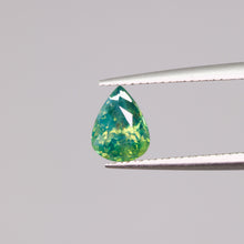 Load image into Gallery viewer, Create your own ring: 0.89ct opalescent green pear sapphire