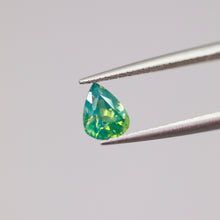 Load image into Gallery viewer, Create your own ring: 0.89ct opalescent green pear sapphire