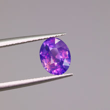 Load image into Gallery viewer, Create your own ring: 1.56ct oval purple/pink sapphire