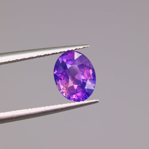 Create your own ring: 1.56ct oval purple/pink sapphire
