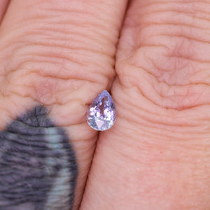 Create your own ring: 0.53ct light blue pear sapphire