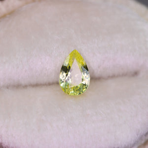 Create your own ring: 0.53ct yellow pear sapphire