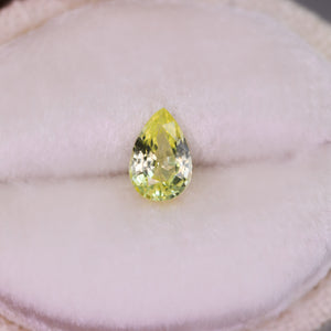 Create your own ring: 0.53ct yellow pear sapphire