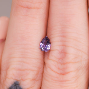 Create your own ring: 0.58ct fancy step cut purple sapphire
