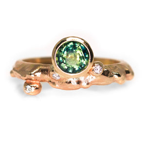Constellation ring: mermaid parti sapphire