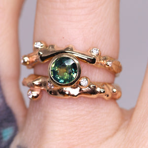 Constellation ring: mermaid parti sapphire
