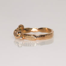 Load image into Gallery viewer, Briar Rose ring with white diamonds (ready to ship)