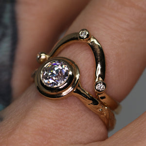 Sequoia ring: 14K solitaire(with 26 gemstone & diamond options)
