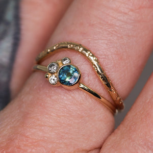 Flora ring: 14K cluster ring (24 gemstone options)