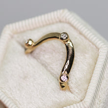 Load image into Gallery viewer, Selene ring with white diamonds (ready to ship)