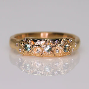 The Star Realm ring (14K yellow, rose, palladium white gold)