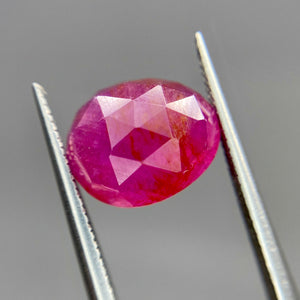 Create your own ring: 4.6ct semi-opaque pink rosecut sapphire