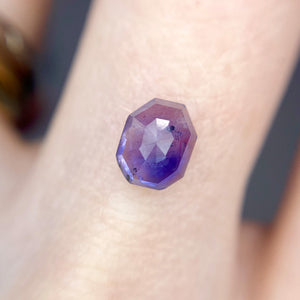 Create your own ring: 1.07ct inky blue/periwinkle Kashmir sapphire